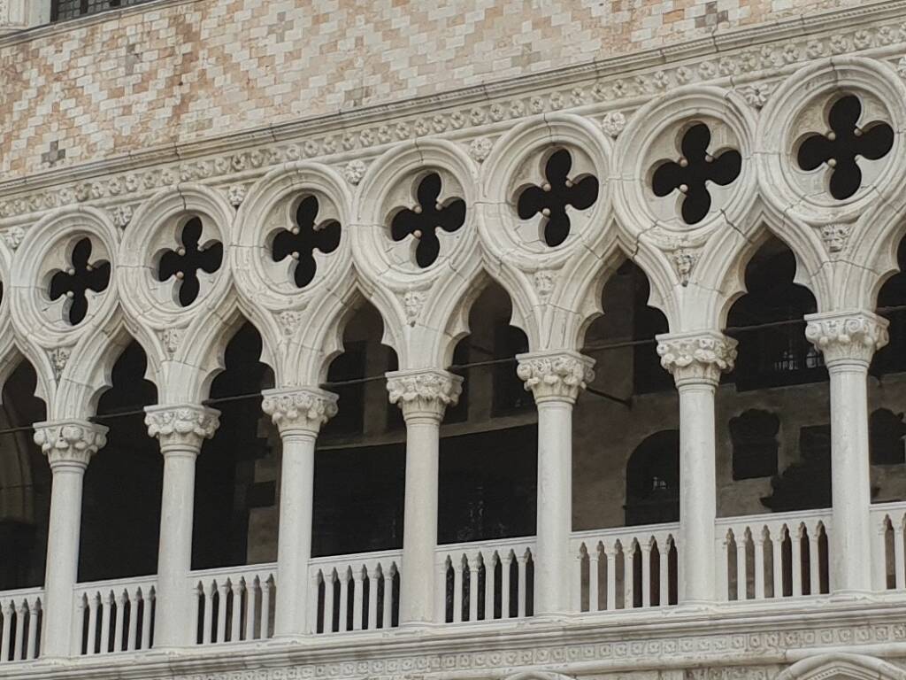 Détails de l'architecture du Palais des Doges de Venise
