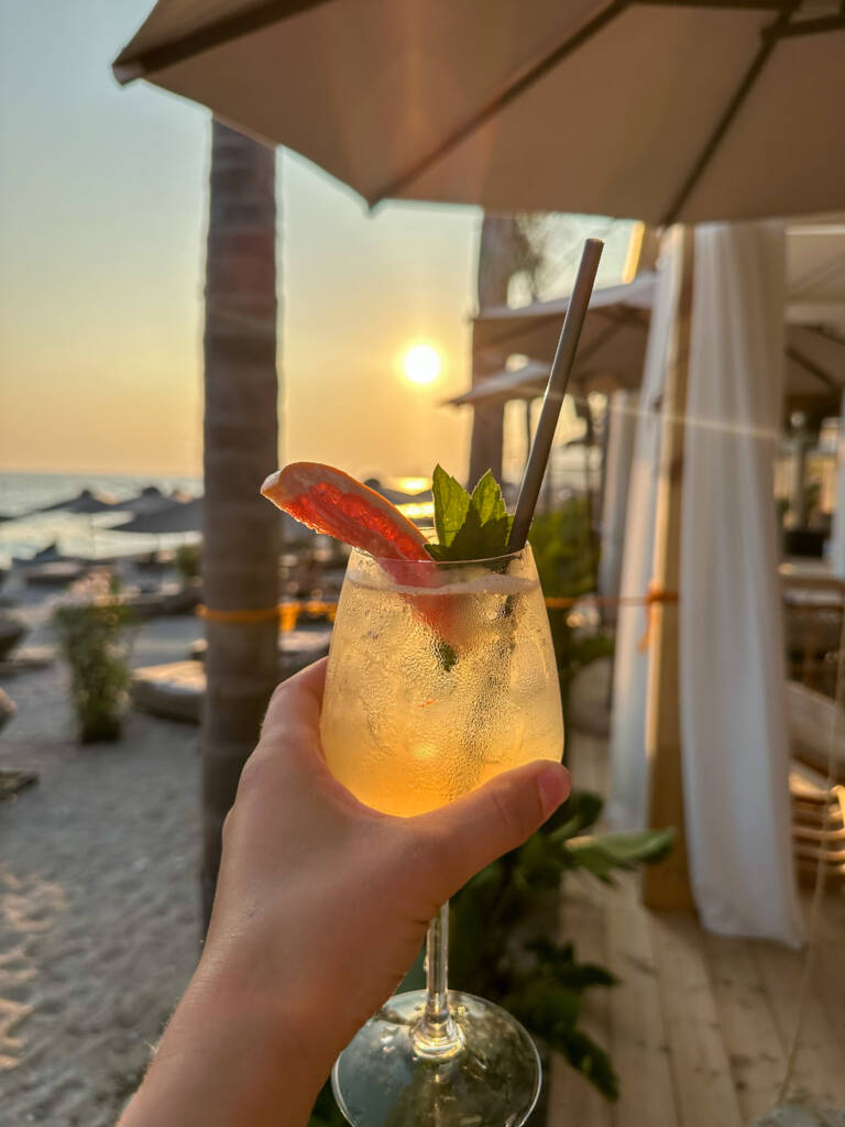 Spritz au coucher de soleil