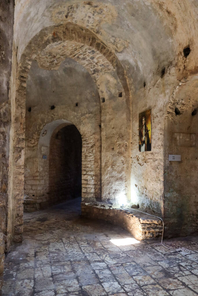 Intérieur du château de Porto Palermo en Albanie