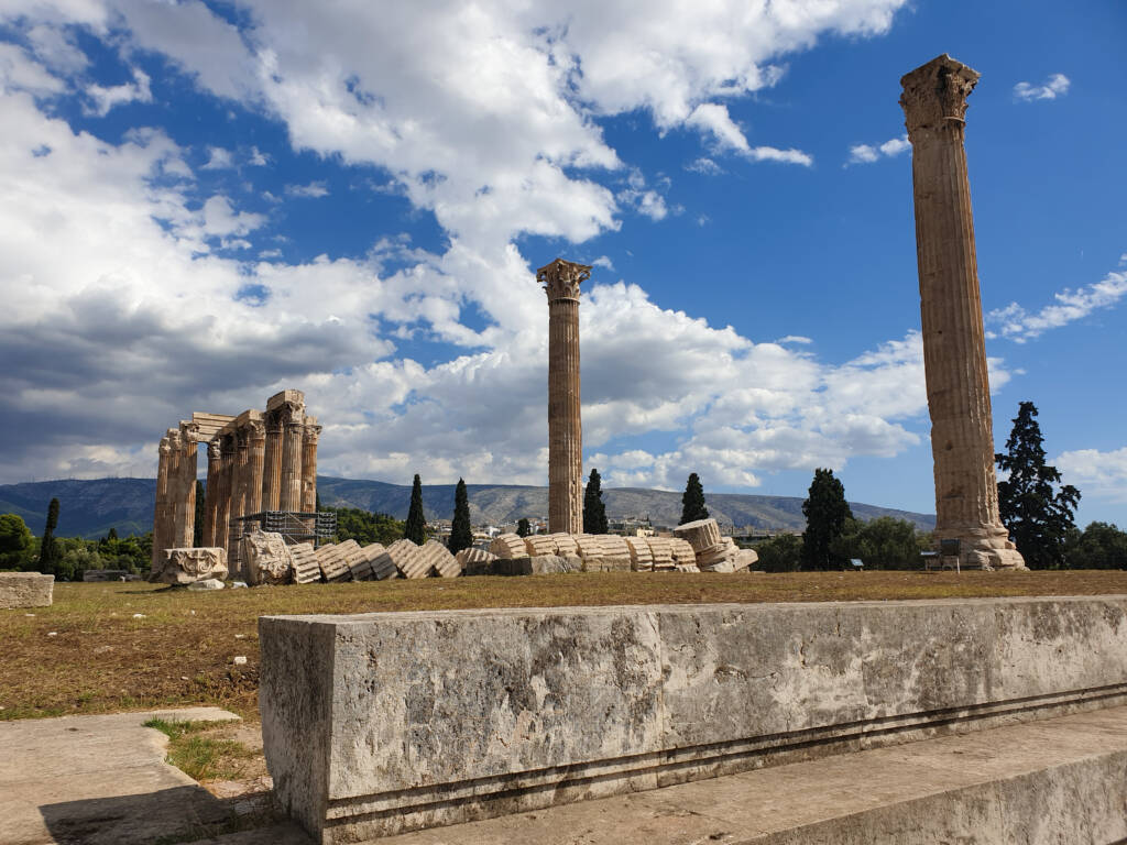 Olympiéion, temple de Zeus à Athènes en Grèce