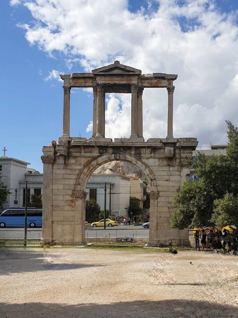 Porte d'Hadrien à Athènes en Grèce