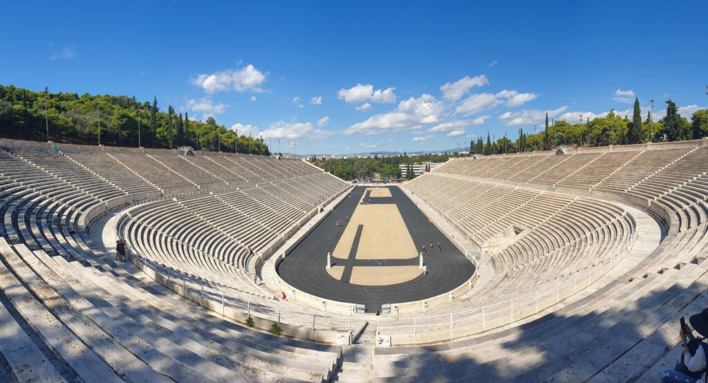 Stade panathénaïque d'Athènes en Grèce