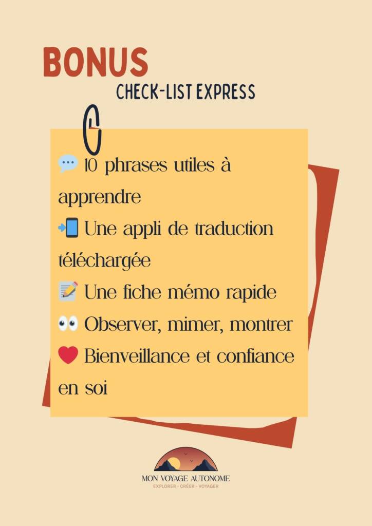 Check-list pour bien voyager sans être bilingue